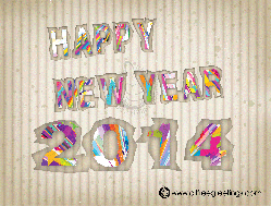 Happy New Year 2014 animated